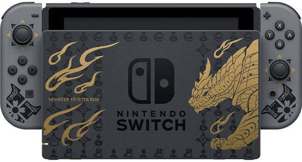 NS Nintendo Switch - System HW - Monster Hunter Rise Deluxe Edition - Special Edition Console, Joy-Con, and Dock - USED