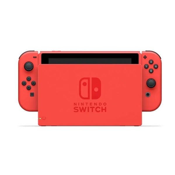 NS Nintendo Switch - System HW - Mario Red & Blue Edition - Special Edition Red Console, Joy-Con, and Dock - No Carrying Case - USED