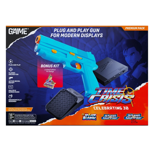 PNP - GAIME - Time Crisis - Premium Pack - includes 1 gun, console, pedal & 4 Games - BRAND NEW & SEALED