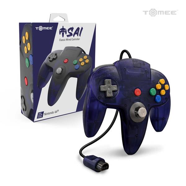 N64 Controller (3rd) NEW - Tomee - Original Style - Hyperkin - Clear Purple Grape - NEW