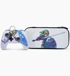 NS Switch Controller (3rd) - Wired - Enhanced PowerA - Zelda - Link - Hyrule Hero - USED