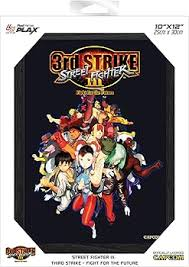 Gamer Gear - FRAMED ART - 10x12 in - Street Fighter 3 - Third Strike - Fight for Future - Lenticular Framed Poster