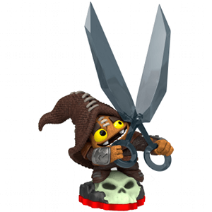 Skylanders - Trap Team - Figure - Red Base - Undead - Short Cut - Short Guy with a Hat and Huge Scissors - 87169888 - USED