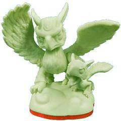 Skylanders - Giants - Figure - Orange Base - Air - Sonic Boom - Glow in the Dark - Green Griffin with Baby Griffin - 84504888 - USED