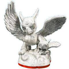 Skylanders - Giants - Figure - Orange Base - Air - Sonic Boom - Pearl / Sparkle / Glitter Variant - Glittery White Griffin with Baby Griffin - 84504888 - USED