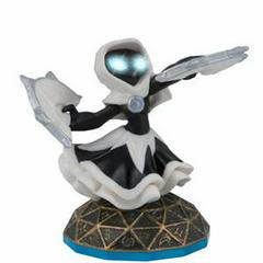 Skylanders - Swap Force - Figure - Blue Base - Magic - Star Strike - Enchanted Star Strike - White and Black Figure doing Fan Dance - USED
