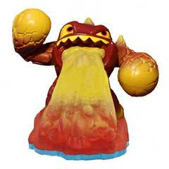 Skylanders - Swap Force - Figure - Blue Base - Fire - Lava Barf Eruptor - Red Lava Man with Yellow Fists Barfing Lava - 84662888 - USED
