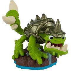 Skylanders - Swap Force - Figure - Blue Base - Earth - Slobber Tooth - Green Turtle with Big Teeth and Horned Tail - 84791888 - USED