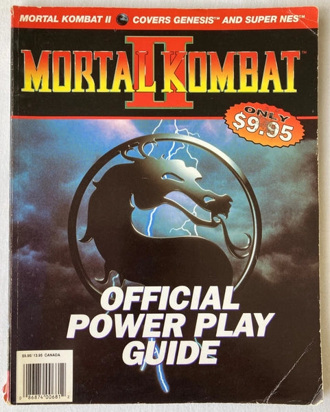 Official Game Strategy Guides - Mortal Kombat II 2 - Official Power Play Guide - USED