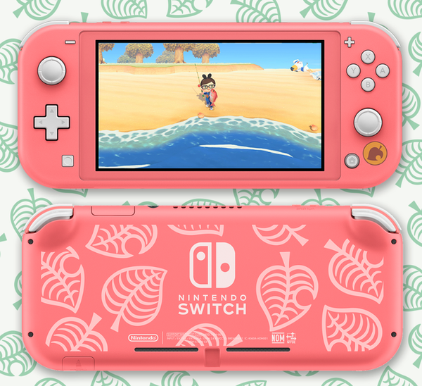 NS F - Nintendo Switch Lite - System HW - Coral - Animal Crossing New Horizons - Isabelle's Aloha Edition - CORE SYSTEM ONLY - NO DOCK OR ACC - ONLY CHARGE CABLE INCLUDED - USED