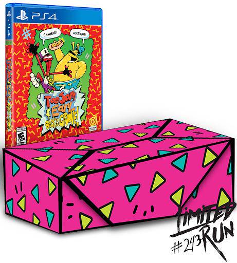 PS4 ToeJam & Earl - Back in the Groove - Collector's Edition - Complete with Funky Big Box, Map Puzzle Board, 6 Enamel Pins, 10 Pin Stands, Cutout Standees, Cassette and Poster - Limited Run #243