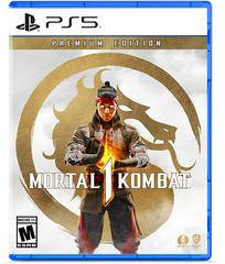 PS5 Mortal Kombat 1 - Premium Edition - Gold Dragon with White Background on Disc - DLC MAY NOT BE INCLUDED