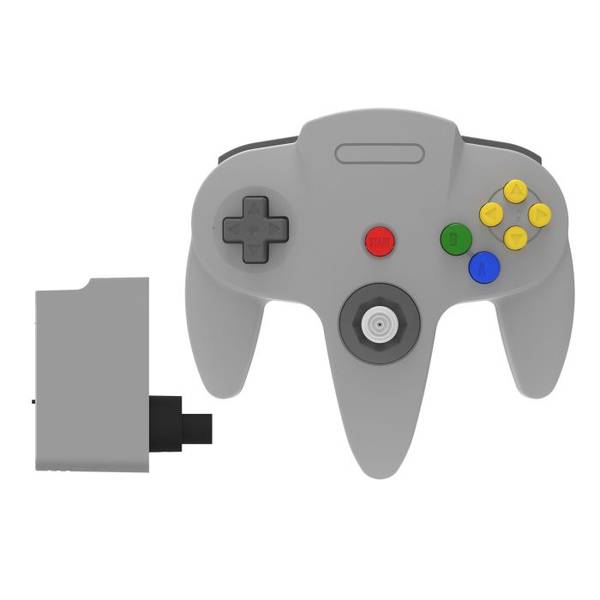 N64 Controller (3rd) NEW - Teknogame - WIRELESS 2.4G - Original Style - Innex - GRAY - NEW