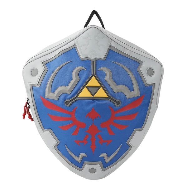 Gamer Bags - Backpack - Nintendo - Legend of Zelda - Hylian Shield shaped - Gray and blue - NEW