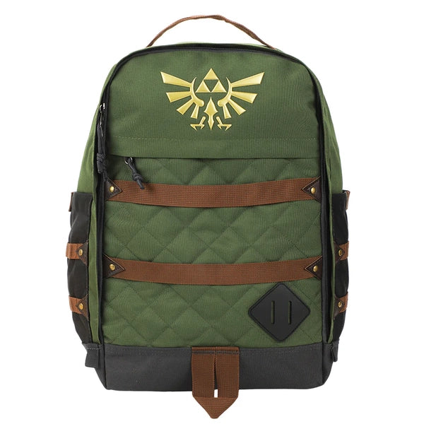 Gamer Bags - Backpack - Nintendo - Zelda - Hyrule Crest - GREEN - NEW