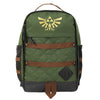 Gamer Bags - Backpack - Nintendo - Zelda - Hyrule Crest - GREEN - NEW