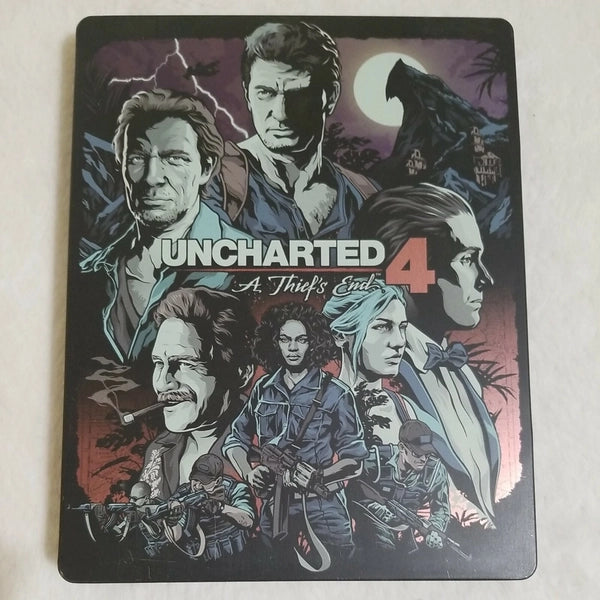 PS4 Uncharted 4 - A Thiefs End - Steelbook and Game