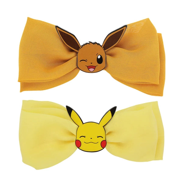 Gamer Hat - HAIR BOWS - Nintendo - Pokemon - 2 pack - 5.5in - Pikachu & Eevee - NEW