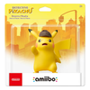 Amiibo - Brown Base - Detective Pikachu - Pokemon - Yellow electric mouse rat with a hat - NEW
