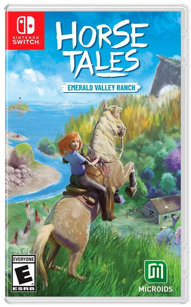NS Horse Tales - Emerald Valley Ranch - Limited Edition - Complete with Game, 3 Postcards, Embroidered Patch, and Sticker Sheet