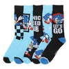 Gamer Gear - Sonic The Hedgehog - Sonic Speed - CREW socks - 5 pack - NEW