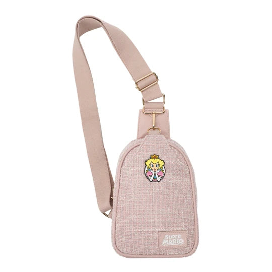 Gamer Bags - Purses and Handbags - Nintendo - Super Mario - Princess Peach - Sling Bag - Cross Body - NEW