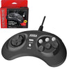 PC USB NS SG Mini - Sega Genesis style controller (1st) 8b - RetroBit - Black - NEW