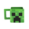 Z Novelty Mug - 16oz - Minecraft - Creeper - Sculpted Ceramic Square Mug - Pixelated Green - NEW