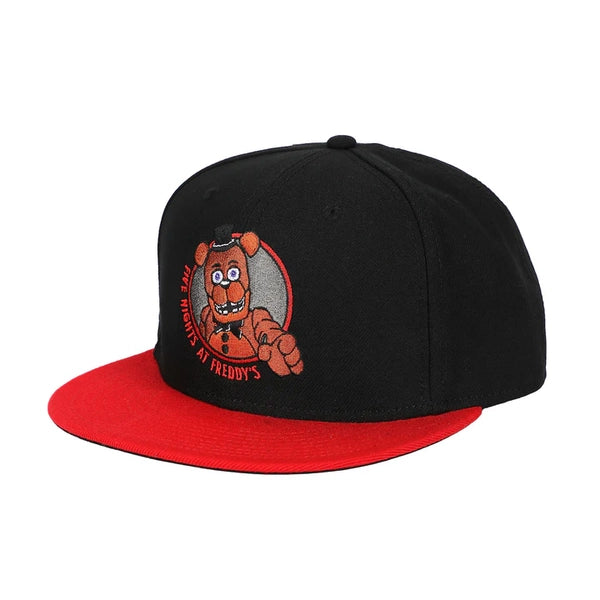 Gamer Hat - Five Nights at Freddys FNAF - I Survived - flat bill snapback - black - NEW