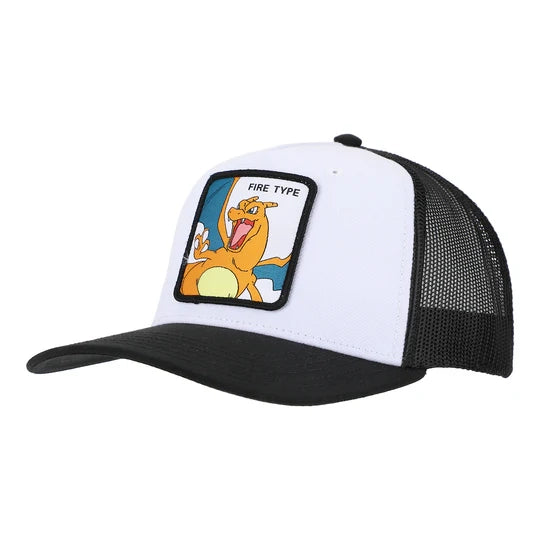 Gamer Hat - Nintendo - Pokemon - Charizard - mesh trucker - white - NEW