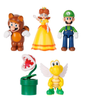 Gamer Gear - TOY - Figures - NINTENDO - Super Mario - 2.5in Figures - Super Mario Assortment - Includes ONE (1) - Fire Mario, Baby Luigi, Light Blue Yoshi, Boo, Koopa Paratroopa, Tanooki Mario, Daisy, Luigi, or Piranha Plant - NEW