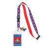 Lanyard - Nintendo - Super Mario - It's A Me Mario - with clear ID sleeve and rubber charm - blue & red - NEW