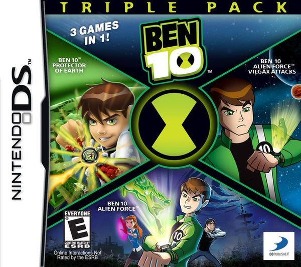 NDS Ben 10 - Triple Pack - Protector of Earth / Alien Force / Alien Force - Vilgax Attacks