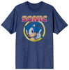 Game Tshirt - SEGA - Sonic the Hedgehog - Sonic head in ring - ASSORTED SIZES - BLUE - NEW2026