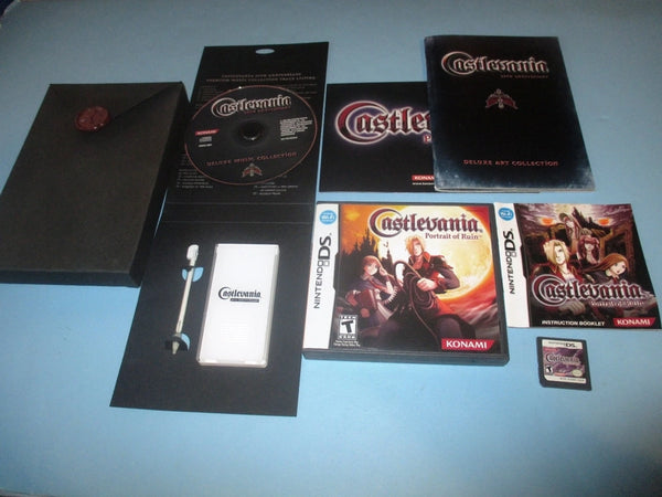 NDS Castlevania - Portrait of Ruin - 20th Anniversary Deluxe Art Collection - Complete with Decorative Box, Game, Art Book, OST CD, Timeline Poster, DS Game Case and Extendable Stylus