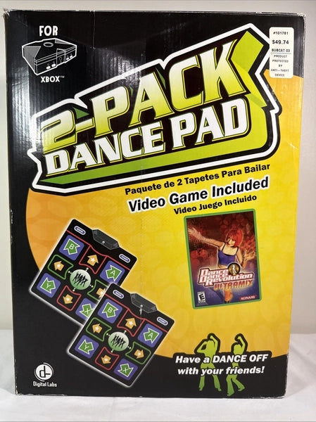 XBOX Dance Dance Revolution DDR - Ultramix - 2-Pack Dance Pad - Complete in Box with 2 Dance Pads and Game