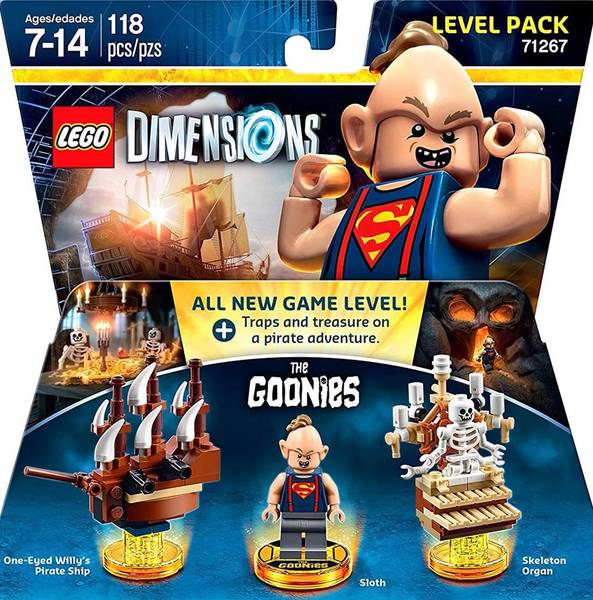LEGO Dimensions - Level Pack - 71267 - The Goonies - One Eyed Willies Pirate Ship, Sloth, Skeleton Organ - NEW