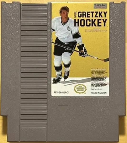NES Wayne Gretzky Hockey - White Jersey / No Logo Variant - NES-ZY-USA-3