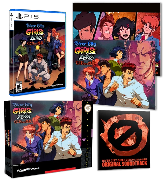 PS5 River City Girls Zero - Classic Edition - Complete with Retro Box, Game, OST and Poster - Limited Run #018