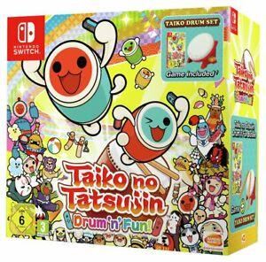 NS Taiko no Tatsujin - Drum 'n' Fun! - Complete in Box with Game and Taiko Drum Set - PAL IMPORT
