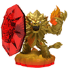Skylanders - Trap Team - Figure - Red Base - Fire - Wildfire - Lion man with large red crystal shield - 84993888 - USED