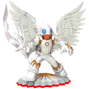 Skylanders - Trap Team - Figure - Red Base - Light - Knight Light - White angel guy with large white crystal sword - 87166888 - USED