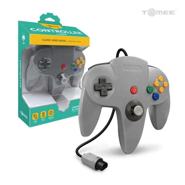 N64 Controller (3rd) NEW - Tomee - Original Style - Hyperkin - Gray - NEW