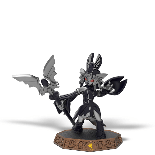 Skylanders - Imaginators - Sensei - Earth - Variant - Dark Golden Queen - Black and gray woman with red eyes - USED
