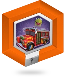 Disney Infinity - 1.0 - Power Disc - Orange / Toy - Electric Mayhem Bus - INF-4000020 - USED