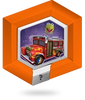 Disney Infinity - 1.0 - Power Disc - Orange / Toy - Electric Mayhem Bus - INF-4000020 - USED