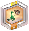 Disney Infinity - 3.0 - Power Disc - Orange / Toy - The Good Dinosaur - Arlo (Green Dinosaur) with Spot (Human) - INF-4000212 - USED