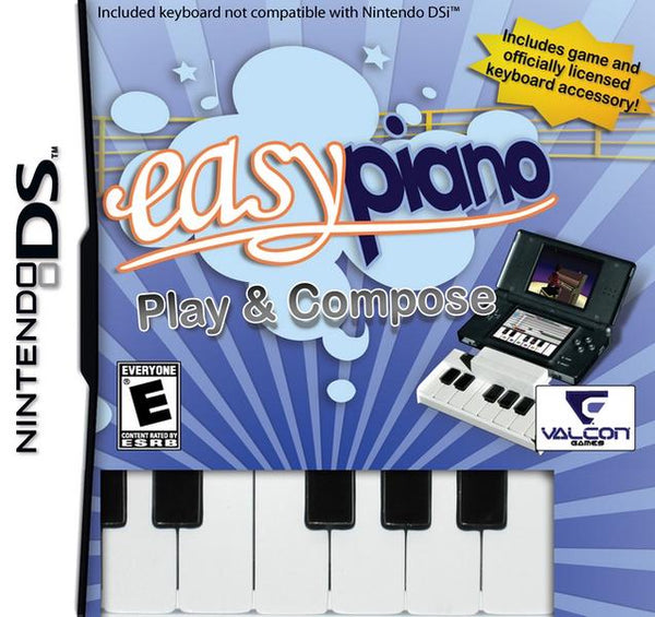 NDS Easy Piano - Game and Piano Attachment - GBA PORT REQUIRED