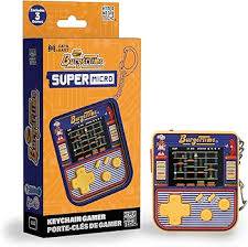 Gamer Gear - SUPER MICRO Keychain - Handheld HW built into keychain - DATA EAST edition - Includes 3 Classic DATA EAST games pre-installed - Burgertime, Karate Champ, & Side Pocket - Hyper Mega Tech - NEW