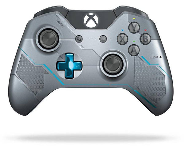 XB1 Xbox One - Controller (1st) - Wireless - Halo 5 Guardians Edition - Silver and Blue - USED